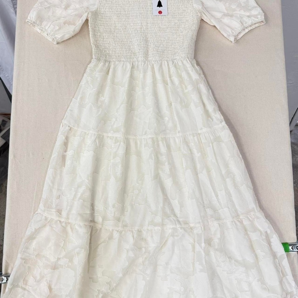 Zesica women's ivory midi dress - Picture 2 of 5